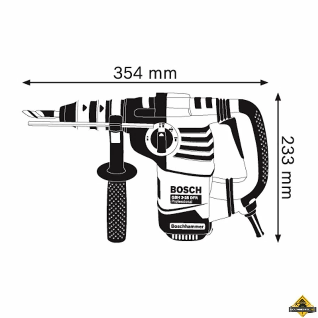 Bosch Boorhamer GBH 3-28 DFR Met Snelspanboorhouder 4 Bosch Boorhamer GBH 3-28 DFR Met Snelspanboorhouder - Afbeelding 2
