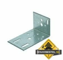 Bovendorpelanker Hoek: 100 Graden 50X90 60X2 115x2 Sendzimir Verzinkt - Per 20 Stuks