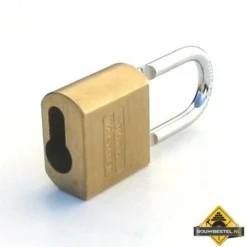 Burg Wächter Profi Messing Hangslot Voor Halve Profielcilinders - 50 Mm (beugel: 40 Mm)