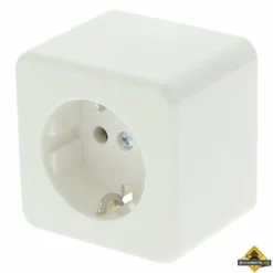 Berker Ap Opbouw Contactdoos 1-voudig Ra Polarwit