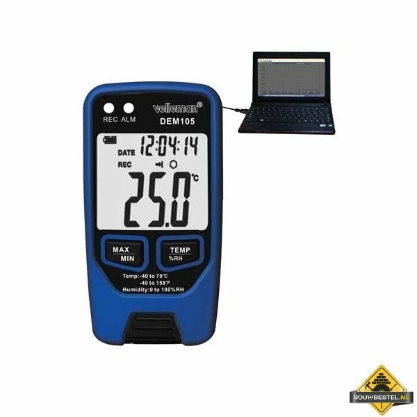 Datalogger Met USB-uitgang Voor Temperatuur En Vochtigheidsgraad 8 Datalogger Met USB-uitgang Voor Temperatuur En Vochtigheidsgraad - Afbeelding 6