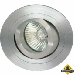 Deluna Aluminium Inbouwspot CARDANISCH Kantelbaar Aluminium-geborsteld