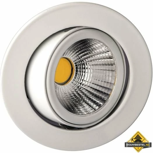 Deluna Aluminium Inbouwspot Kantelbaar Wit Warmwit, 8 W, 300K 3 Deluna Aluminium Inbouwspot Kantelbaar Wit Warmwit, 8 W, 300K