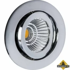 Deluna Aluminium Inbouwspot LED Kantelbaar Chroom, 10 W, 3000K