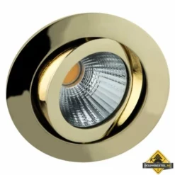 Deluna Aluminium Inbouwspot LED Kantelbaar Dimbaar In Warmte Goud, 7 W