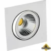 Deluna Aluminium Inbouwspot VIERKANT-LED Kantelbaar Chroom Mat, 8 W -hulpmiddel Verkoopwinkel deluna aluminium inbouwspot vierkant led kantelbaar chroom mat 8 w