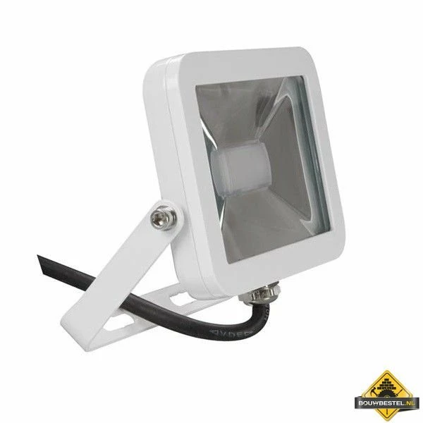 Witte Design LED-schijnwerper - 10 W - Neutraalwit 3 Witte Design LED-schijnwerper - 10 W - Neutraalwit