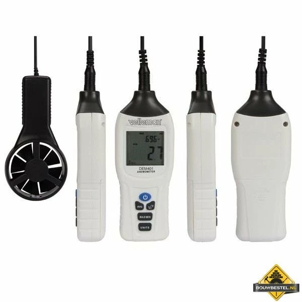 Digitale Thermo- En Anemometer 4 Digitale Thermo- En Anemometer - Afbeelding 2