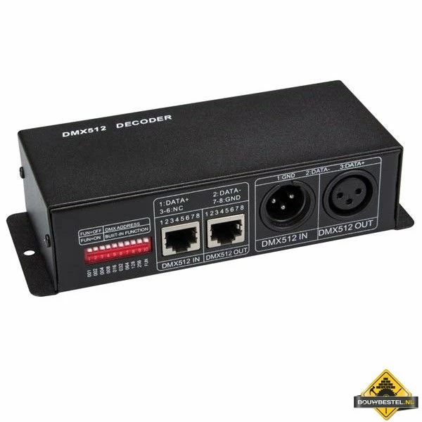 DMX-controller Voor Ledstrips 3 DMX-controller Voor Ledstrips