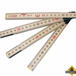 SUPER PROF Duimstok SOLA Hout 1 Meter 6-delig