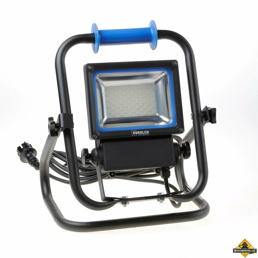 Eurolux Bouwlamp LED 30W 4000lm Klasse II Verstelbare Standaard 3 Eurolux Bouwlamp LED 30W 4000lm Klasse II Verstelbare Standaard