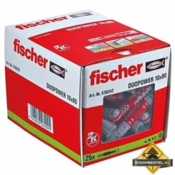 Fischer Duopower Plug 10x80 Mm | 25 Stuks -hulpmiddel Verkoopwinkel fischer duopower plug 10x80