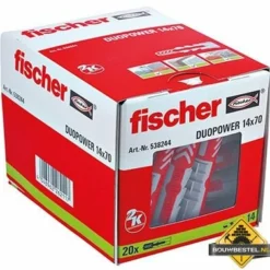 Fischer Duopower Plug 14x70 Mm | 20 Stuks -hulpmiddel Verkoopwinkel fischer duopower plug 14x70