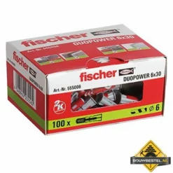 Fischer Duopower Plug 6x30 Doos 100 Stuks 7 Fischer Duopower Plug 6x30 Doos 100 Stuks -hulpmiddel Verkoopwinkel fischer duopower plug 6x30 2