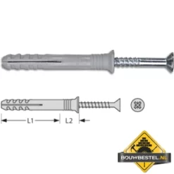 Fischer N 5x50 Mm Nagelplug 100 Stuks