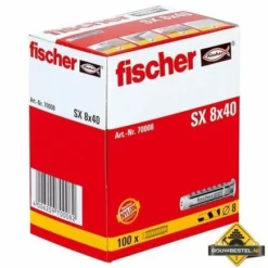 Fischer SX 8 (8x40mm) 100 Stuks -hulpmiddel Verkoopwinkel fischer plug sx 8x40 mm 2