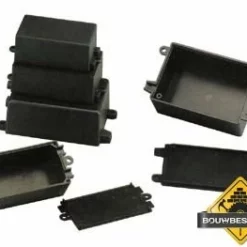 Behuizingen Met Montagegaten En Kabeluitsparingen - Zwart 72 X 44 X 25 Mm