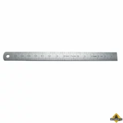 Geharde RVS Liniaal Met Linkse Schaal - 300 X 13 X 0,5 Mm