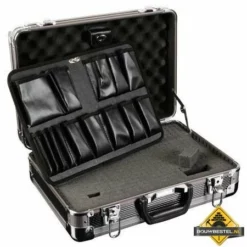 Gereedschapskoffer Met Aluminium Afgeronde Hoeken - 430 X 300 X 150 Mm -hulpmiddel Verkoopwinkel gereedschapskoffer met aluminium afgeronde hoeken 430 x 300 x 150 mm hoes opbergvakken