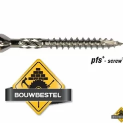 PFS Hardhoutschroeven Verzonken Kop Torx * 5x40 Rvs / Inox C2 (T-25) - 200 Stuks