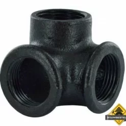 Mytube Koppelstuk Ø25mm ZWART Hoek (3 Buizen)