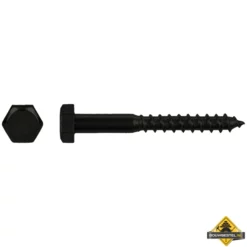 Houtdraadbout Deltacoll Zwart Staal DIN 571 Diameter 8x40mm | 200 Stuks