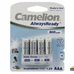'Nimh Aaa 1.2V-800Mah (4/Kaart) ''Alwaysready'''