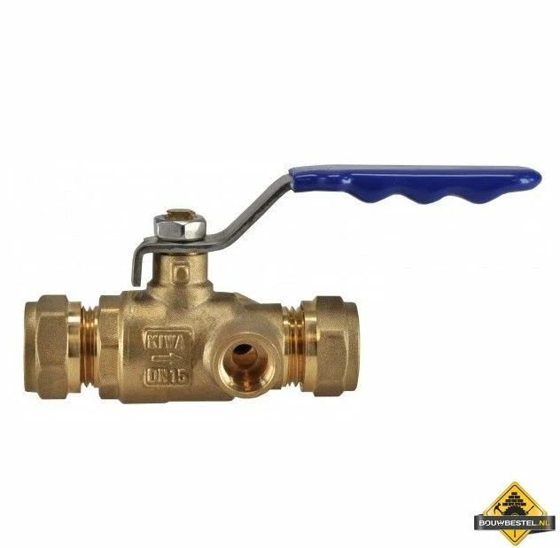 Riko Kiwa Kogelstopkraan 2xkn Met Aftap 22mm 3 Riko Kiwa Kogelstopkraan 2xkn Met Aftap 22mm