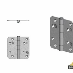 Kogellager Scharnier Ronde Hoek Verzinkt 89x89 Mm Per Stuk