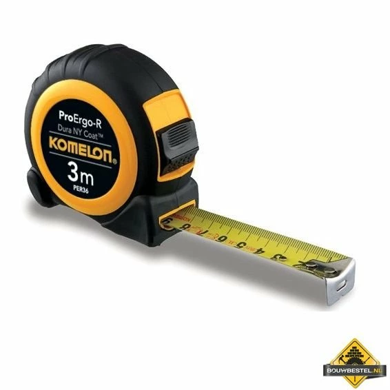 Komelon Pro Ergo-R Rolbandmaat Met ABS/rubber Kast - 3 M X 16 Mm 3 Komelon Pro Ergo-R Rolbandmaat Met ABS/rubber Kast - 3 M X 16 Mm
