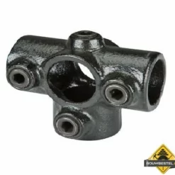 Koppelstuk ZWART Ø28mm Kruis (4 Buizen)