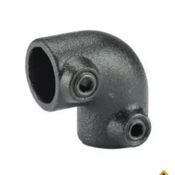 Koppelstuk ZWART Ø28mm Hoekstuk 90gr.