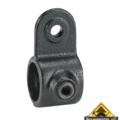 Koppelstuk ZWART Ø42mm Plaatbevestiging Enkel