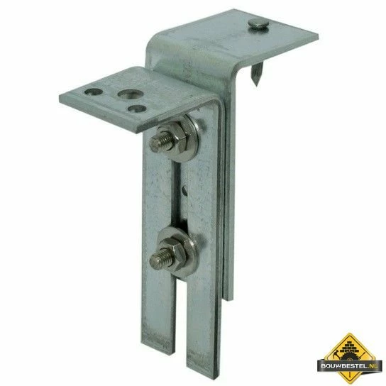 Kozijnstelbeugel / Kozijnstelhoek Type E 65X180mm 60X6 Verzinkt Band - Per Stuk 3 Kozijnstelbeugel / Kozijnstelhoek Type E 65X180mm 60X6 Verzinkt Band - Per Stuk