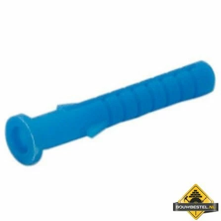 Kraagplug 6X40mm Slagdraad 5 Nylon (boorgat 6x50mm) - 100 Stuks 3 Kraagplug 6X40mm Slagdraad 5 Nylon (boorgat 6x50mm) - 100 Stuks