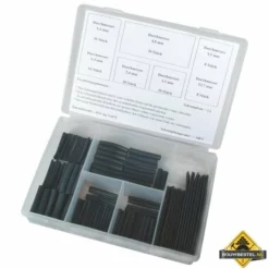 Krimpkous-assortiment 133-delig, Zwart