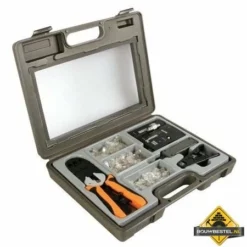 Krimpset Voor Modulaire Connectoren 4P4C, 6P4C, 6P6C & 8P8C