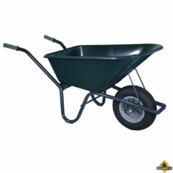 Tuin Kruiwagen Gecoat Frame 100 Liter Groen - NL-fabricaat (INFORMEER NAAR DE LEVERTIJD)