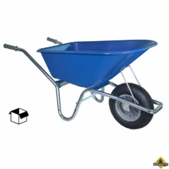 Tuin Kruiwagen Verzinkt Frame 100 Liter Blauw DOOS - NL-fabricaat