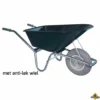 Tuin Kruiwagen Verzinkt Frame 100 Liter Groen Softwiel (anti-lek Band) - NL-fabricaat -hulpmiddel Verkoopwinkel kruiwagen tuin verzinkt donkergroen 100l anti lek softwiel