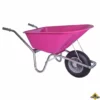 Tuin Kruiwagen Verzinkt Frame 100 Liter Fuchsia - NL-fabricaat -hulpmiddel Verkoopwinkel kruiwagen tuin verzinkt roze 100l 1