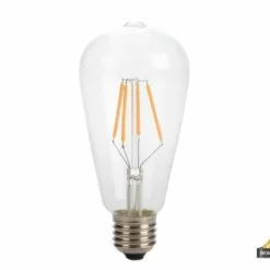 Retro Led-Gloeilamp - St64 - 4 W - E27 - Intens Warmwit