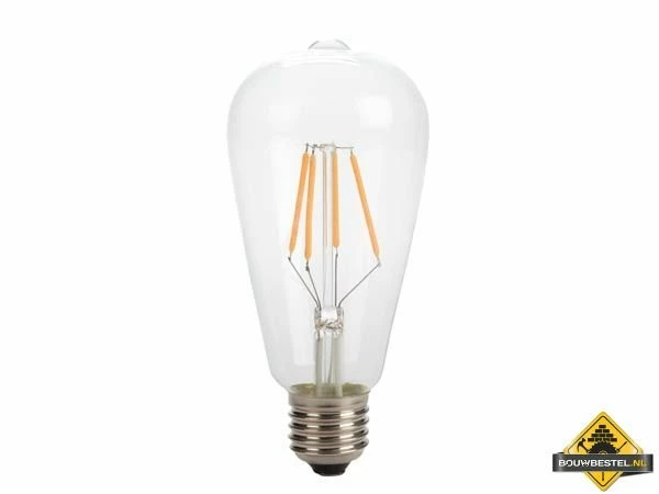 Retro Led-Gloeilamp - St64 - 4 W - E27 - Intens Warmwit 3 Retro Led-Gloeilamp - St64 - 4 W - E27 - Intens Warmwit