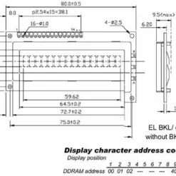 Lcd 16 X 1 Bottom View Transflectief Met Achtergrondverlichting