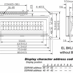 Lcd 16 X 2 Geen Achtergrondverlichting Tn - Grote Karakters - Low-Cost