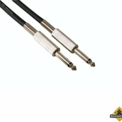 Professionele Luidsprekerkabel 6.35mm Mono Naar 6.35mm Mono Zwart (10M)