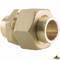 Messing Soldeer 3-delige Rechte Koppeling Cap X Cap 22x22