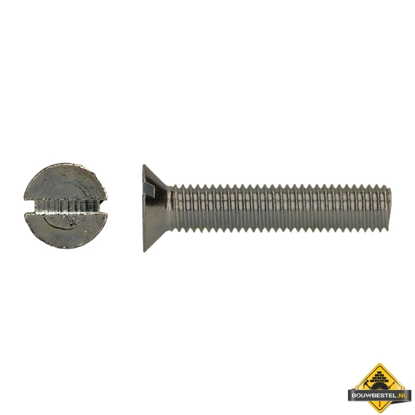 Metaalschroef RVS A2 DIN 963 M3x45mm | 500 Stuks 3 Metaalschroef RVS A2 DIN 963 M3x45mm | 500 Stuks