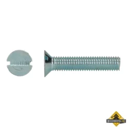 Metaalschroef Verzinkt Staal 4.8 DIN 963 M8x60mm | 100 Stuks