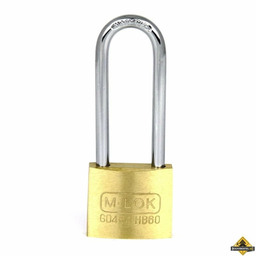 M-LOK Messing Hangslot Met Hoge Beugel - 50 Mm 3 M-LOK Messing Hangslot Met Hoge Beugel - 50 Mm